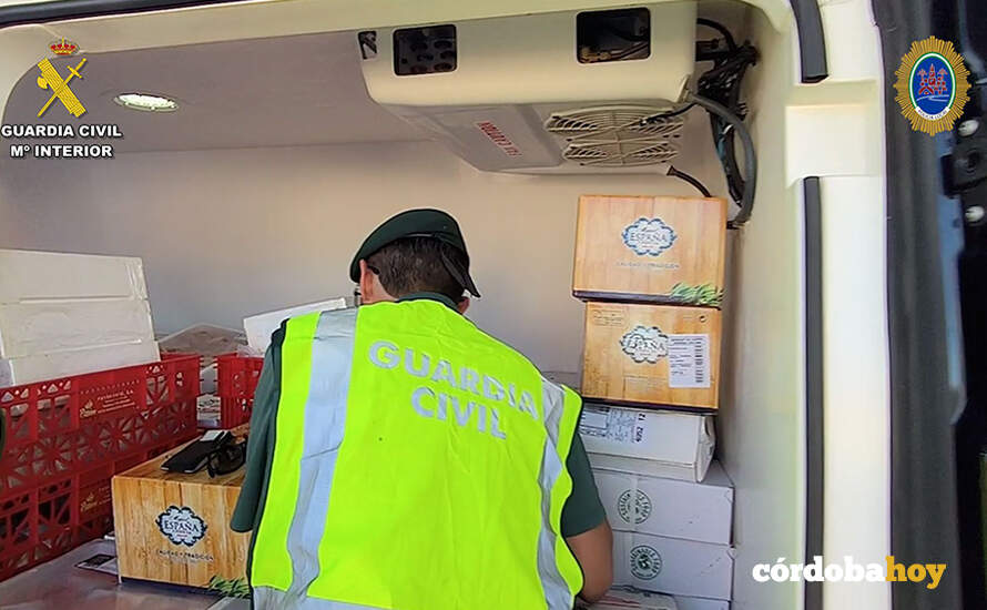 Actuación conjunta de la Guardia Civil y de la Policía Local de Córdoba en la Feria de Nuestra Señora de La Salud FOTO GUARDIA CIVIL