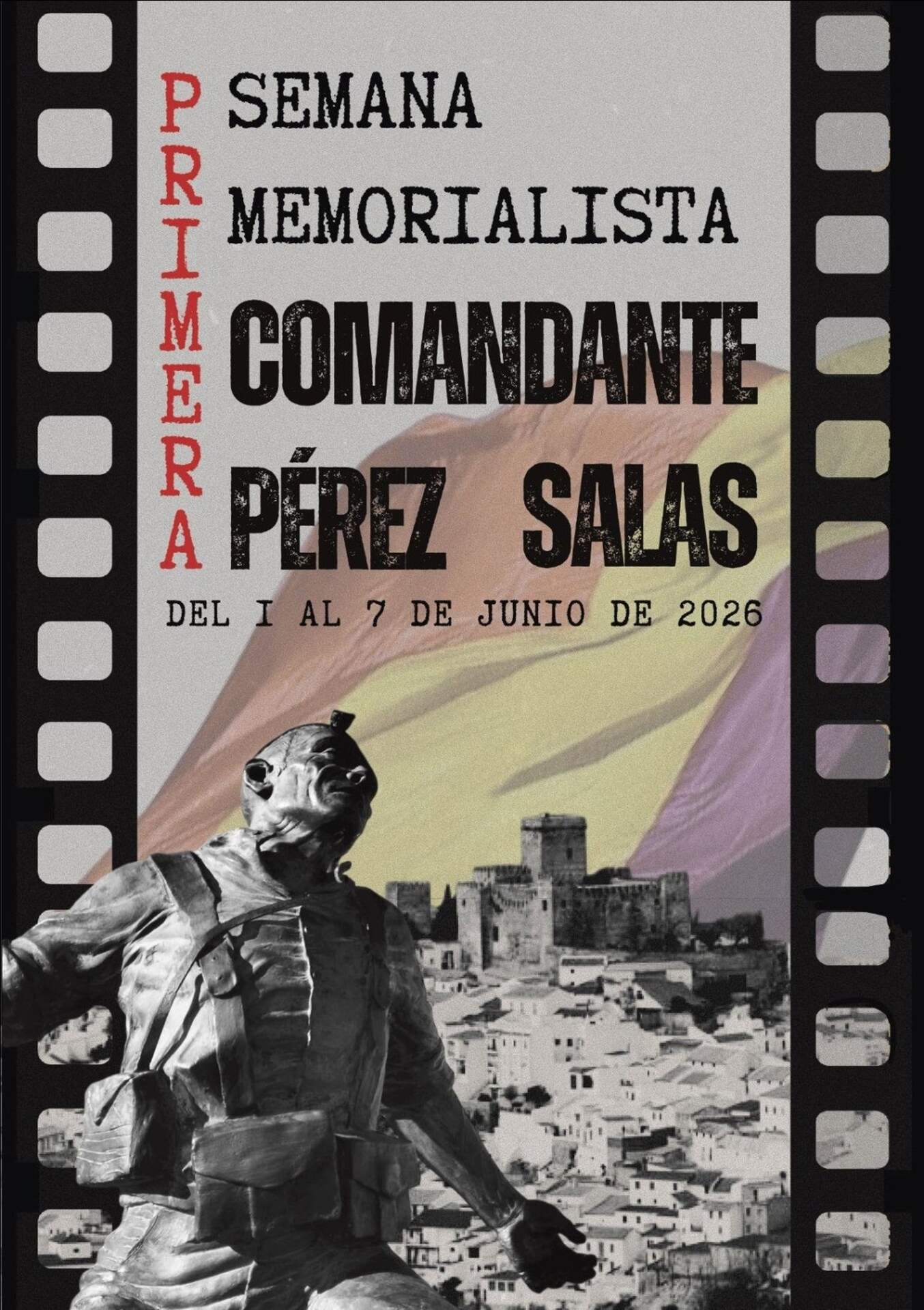Cartel de las jornadas de memoria democrática 'Comandante Pérez Salas' IMAGEN FEDERACIÓN POR LA MEMORIA DEMOCRÁTICA